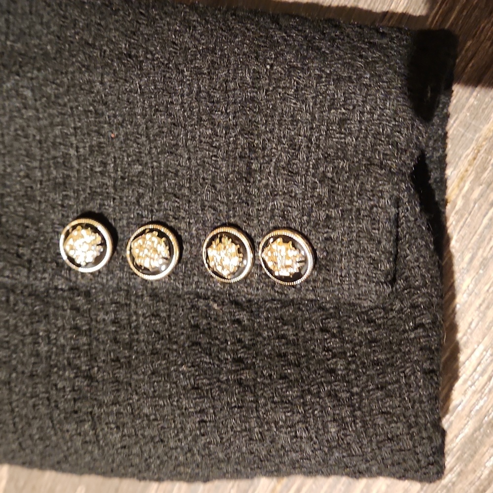❤️ NWOT! 7 FOR ALL MANKIND BOUCLE KNIT BLAZER JACKET, LARGE - Picture 6 of 13